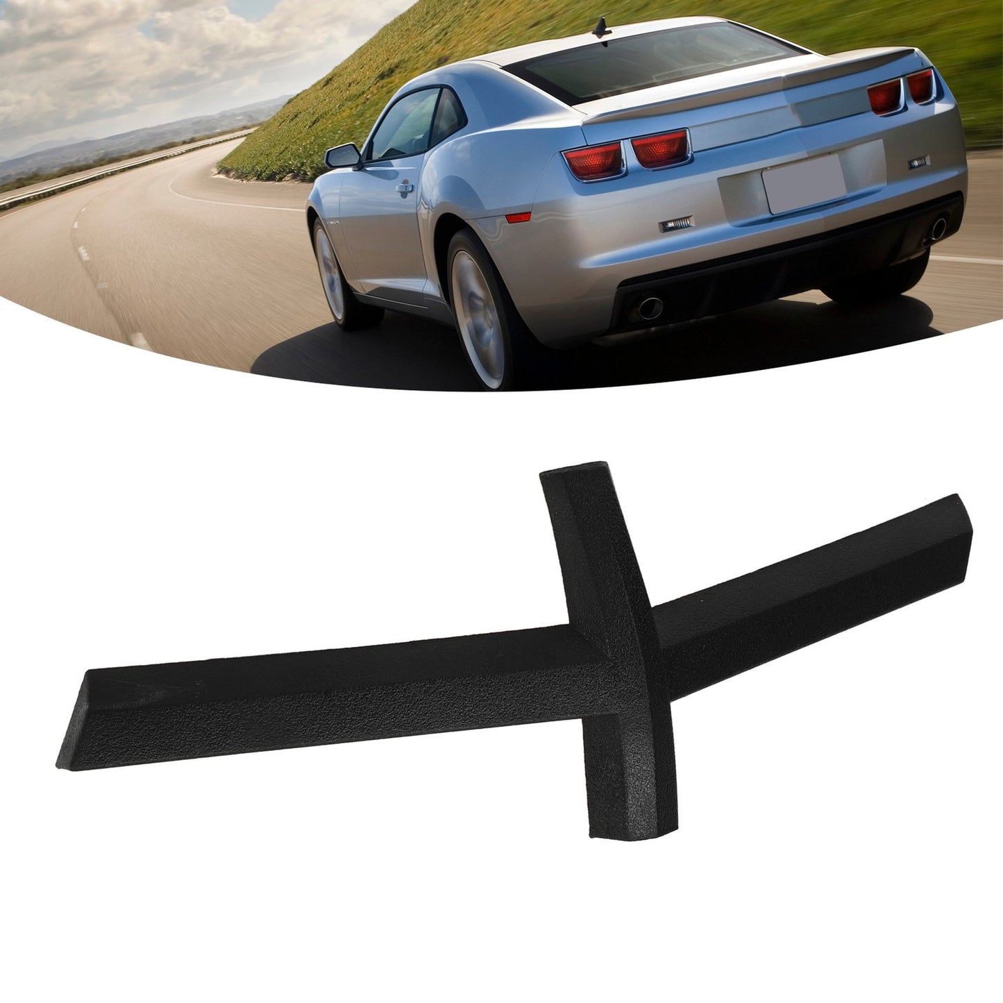 Front Grill Bow Tie Insert Black ABS Car Front Grill Emblem Bow Tie Removes