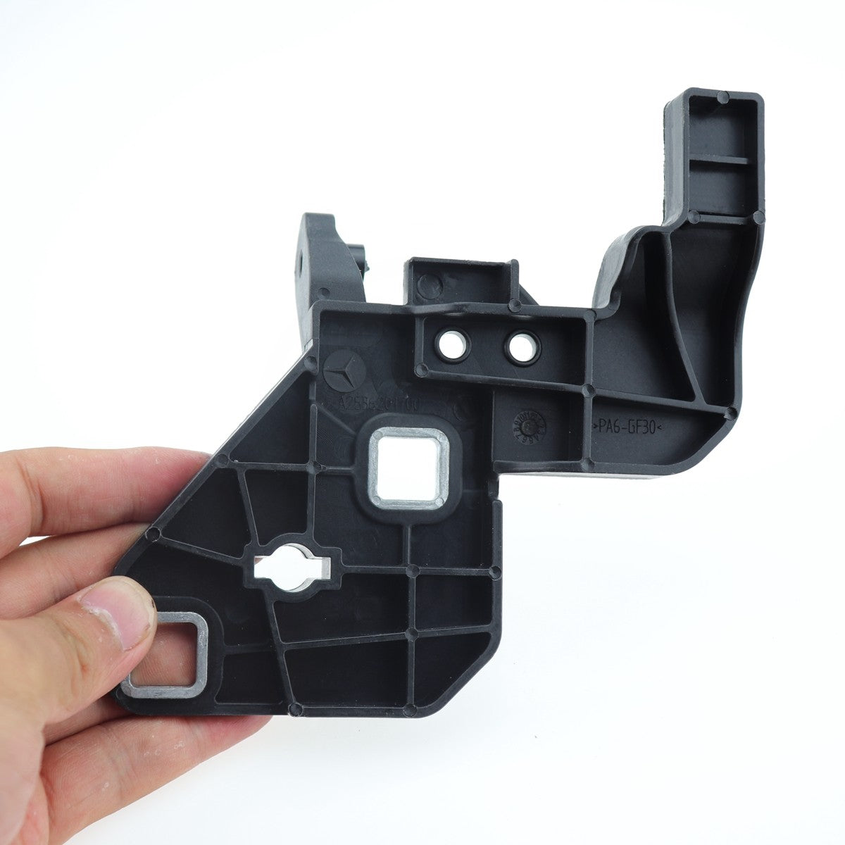 2536201800 is compatible with for Mercedes GLC300 Radiator, supporting headlight brackets (right +, left -).