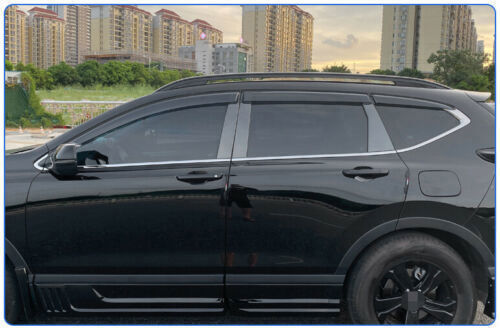for HONDA CR-V 2017-2022 Black side Window Visors Sun Rain Guard Vent Deflectors