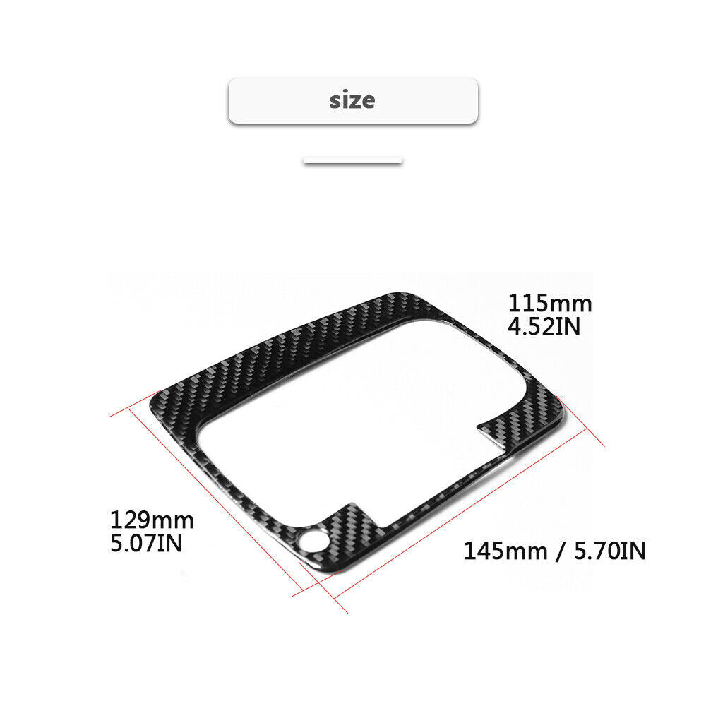 Carbon Fiber Interior Control Panel Cover Trim for Subaru Forester 2013-2018