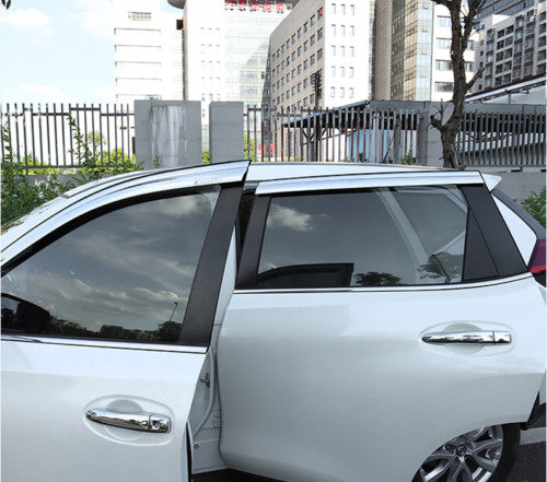 for Nissan Rogue 2014-2020 Chrome Window Visor Vent Sun Shade Rain Guard Shield