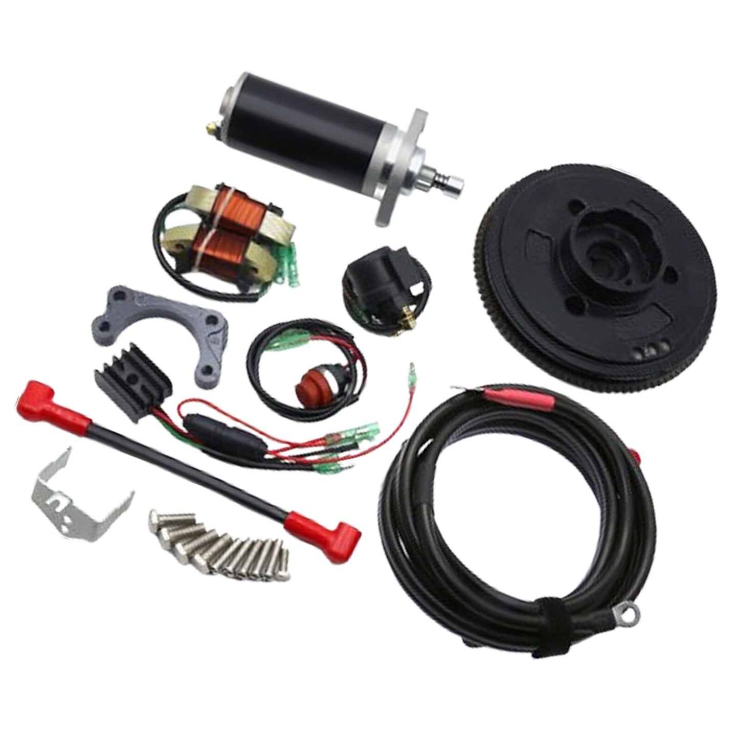 1set Electrical start conversion For Mercory 4 Stroke 9.9HP Outboard Motor Q