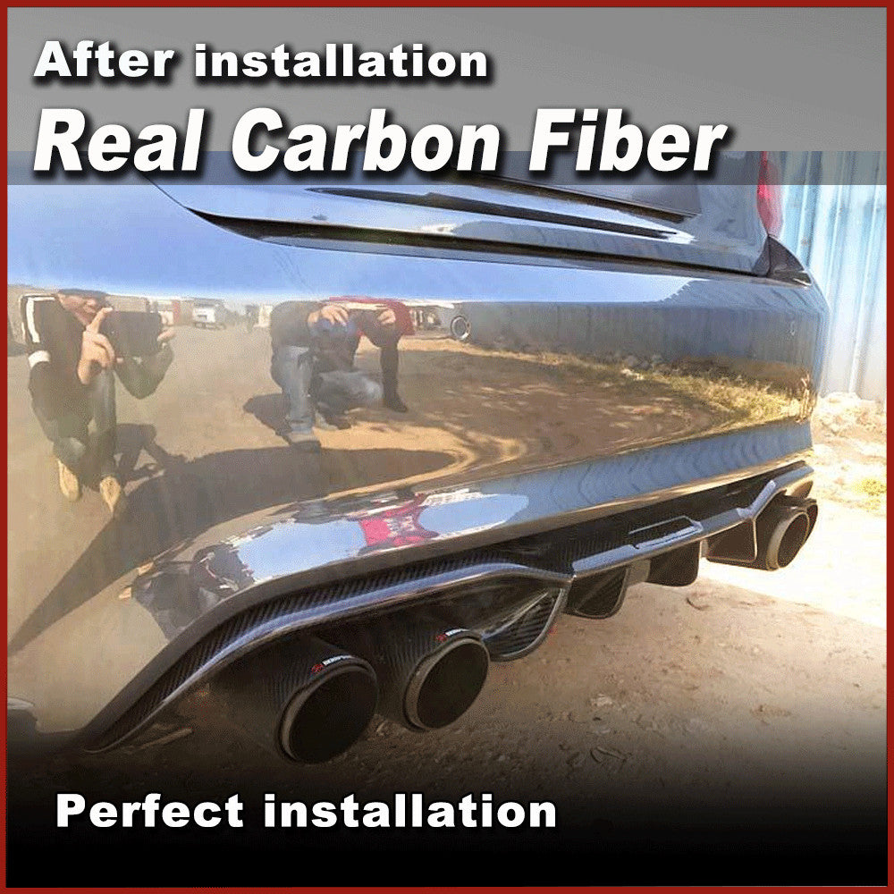 Fit for BMW F87 M2 Coupe 2016-2020 REAL Carbon Rear Bumper Diffuser Spoiler Lip