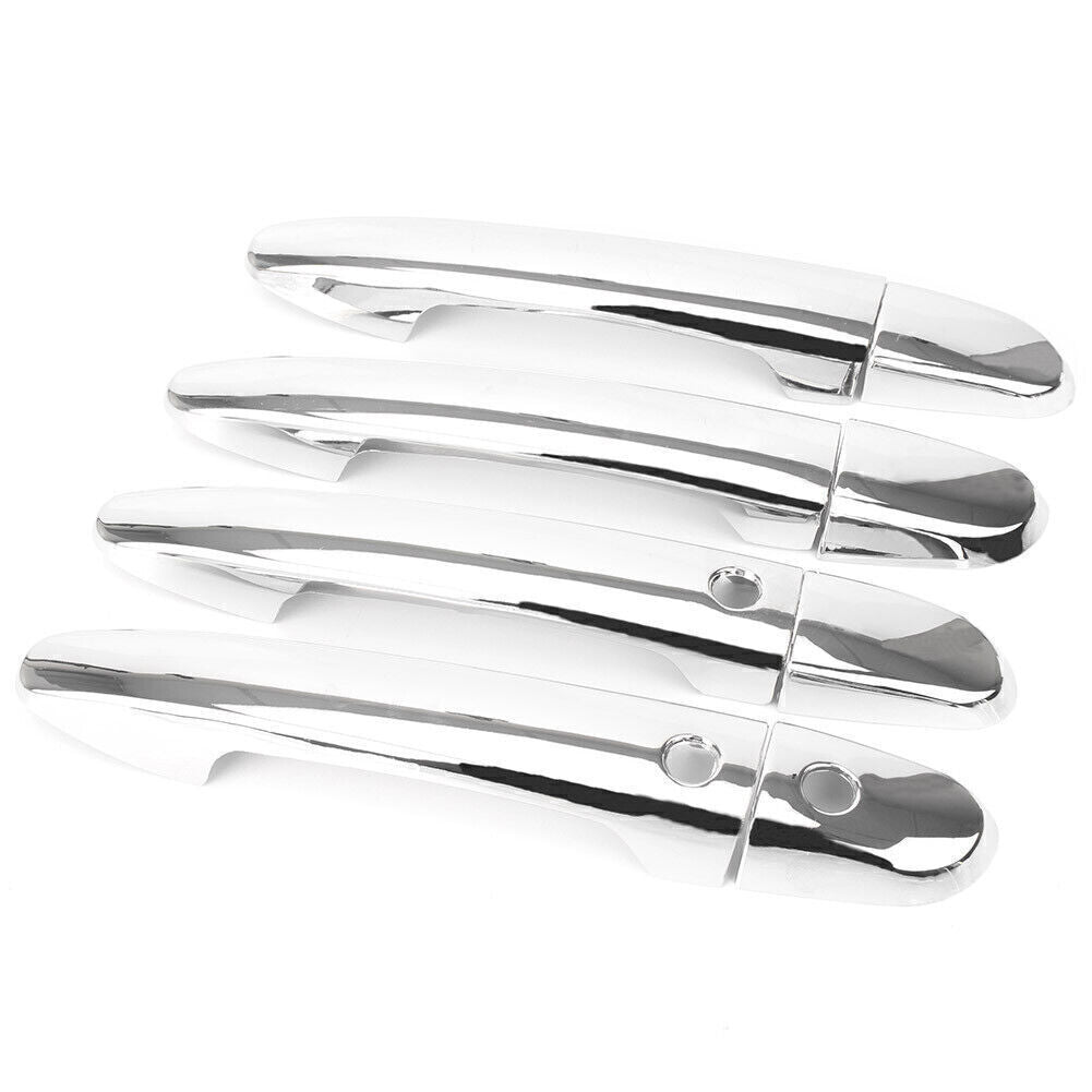 8x Chrome Door Handle Cover Trims w/ for Smart Keyhole ABS for Mazda 2 3 6 CX-3 CX-5