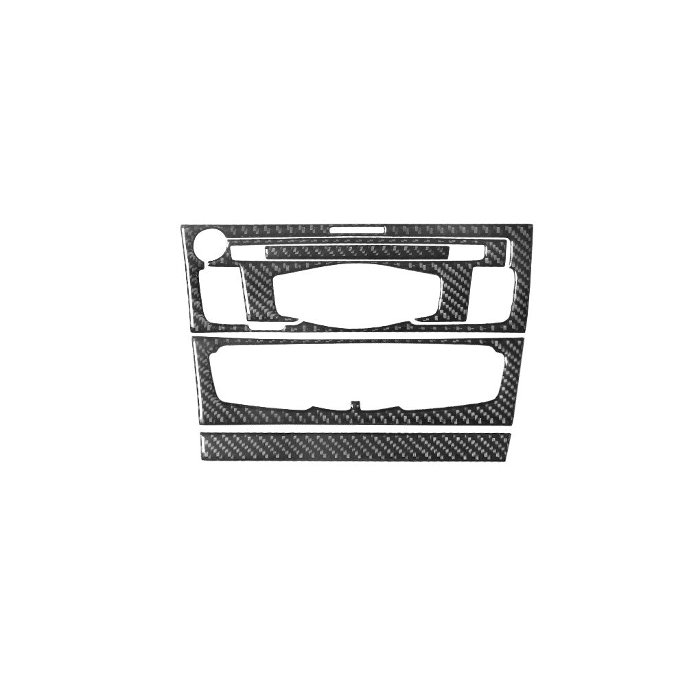 4pcs Carbon Fiber Iinner Door Panel Cover Trim For Highlander 2008-2013 v