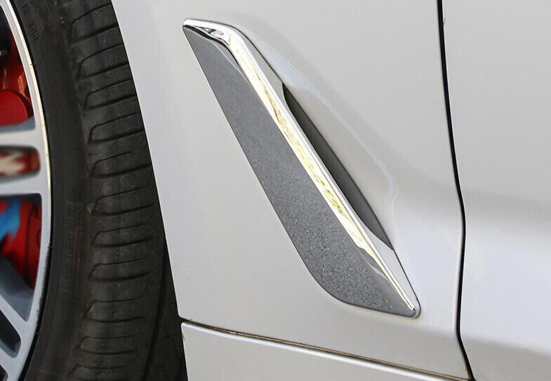 ABS Chrome Cover Trim Front Side Door Fender Fit for BMW 5 Series G30 2018-2022