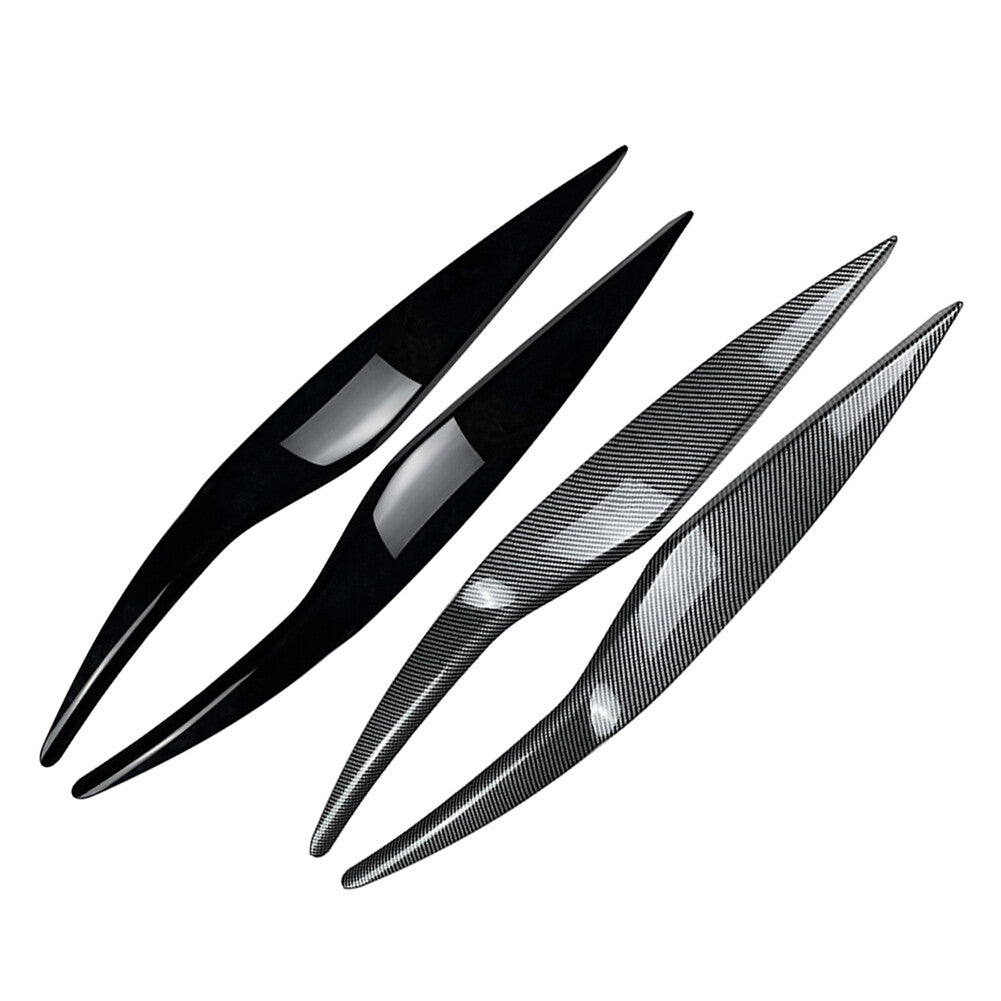 Headlight Headlamp Eyebrow Eyelids Frame Cover Trim for Ford Fiesta MK6 2008-12