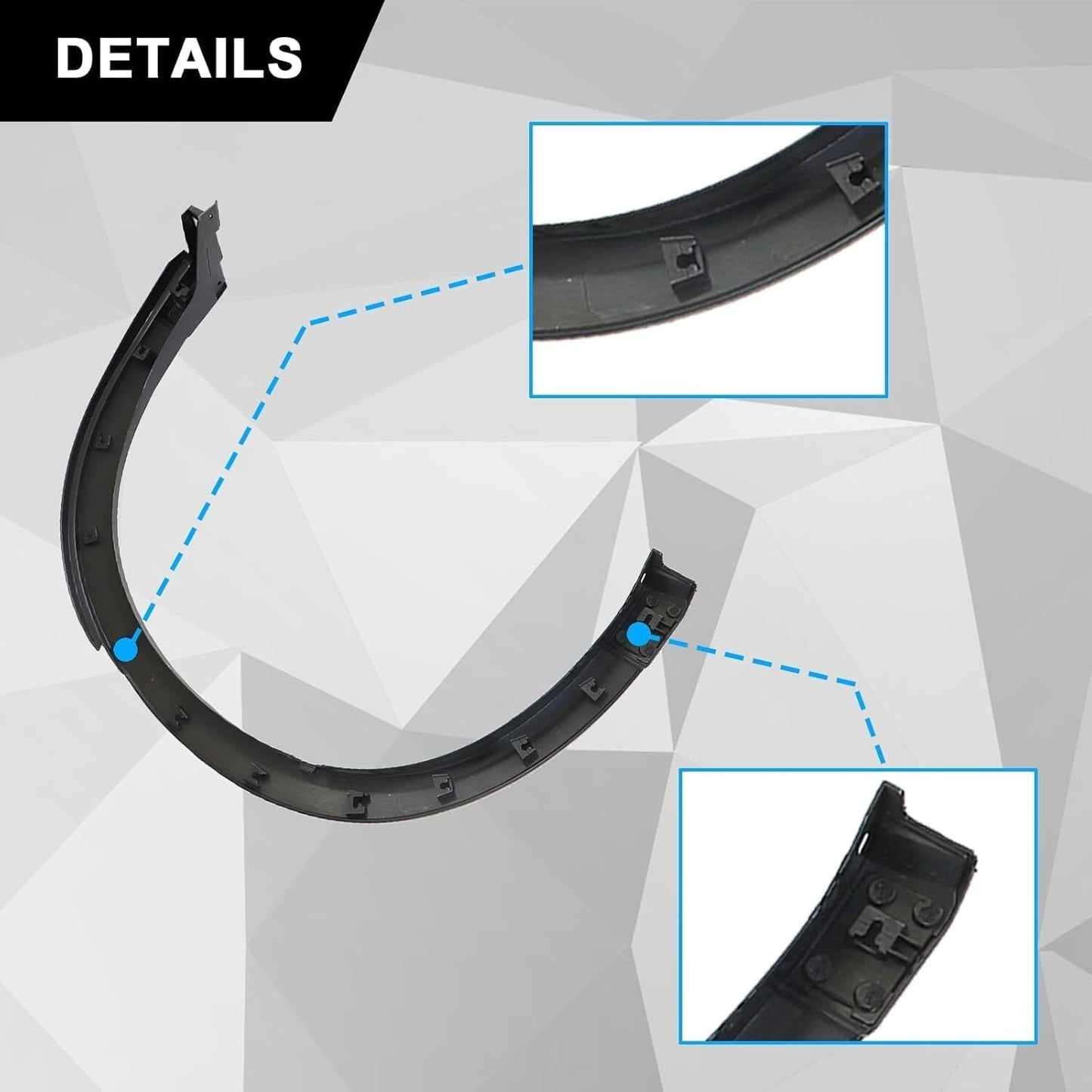 Left Rear Driver Side Fender Opening Molding TK4851W60H for Mazda CX-9 2016-2023