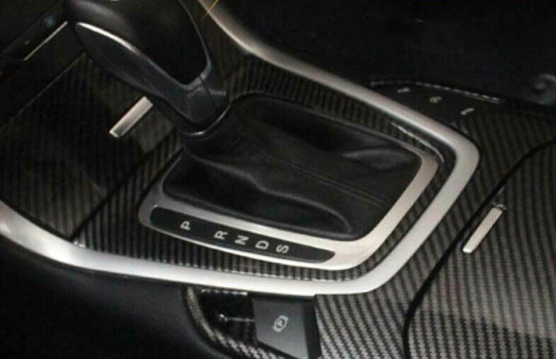 Fit for Ford Edge 2015-2018 Carbon Fiber Middle Console Gear Shift Frame Trim 1