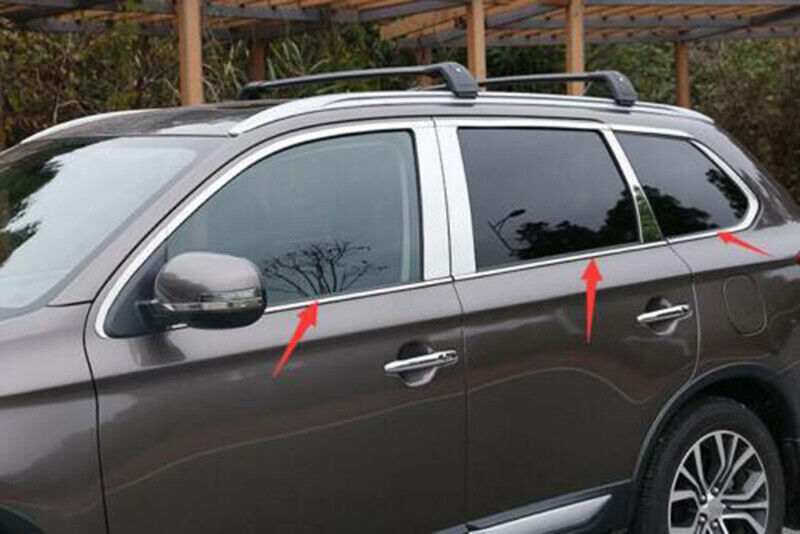 for Mitsubishi Outlander 2013-20 Chrome Window Bottom Sill Molding Strip Trim 6x