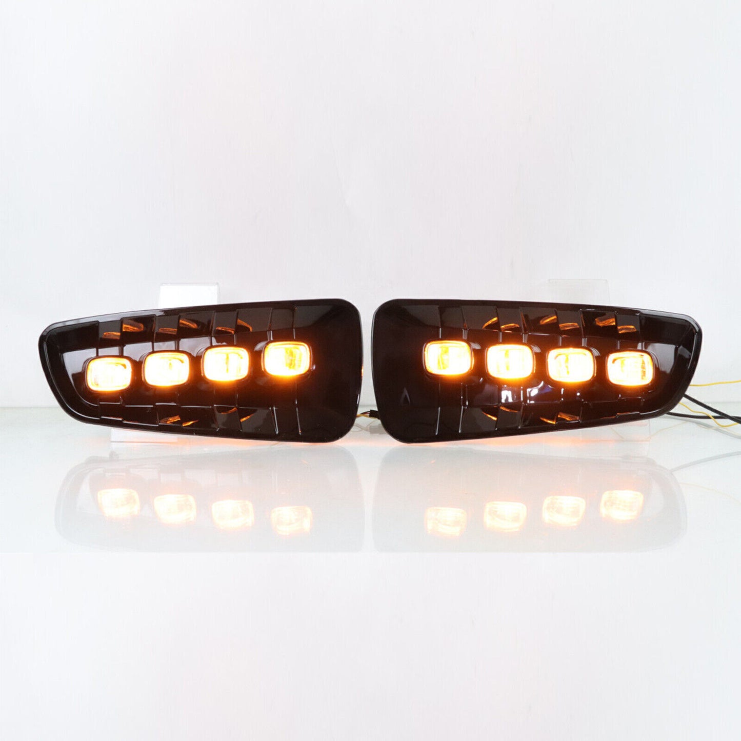 Front Bumper Fog Lights for Ford F150 SVT 2010-2014 LED DRL Turn Signal