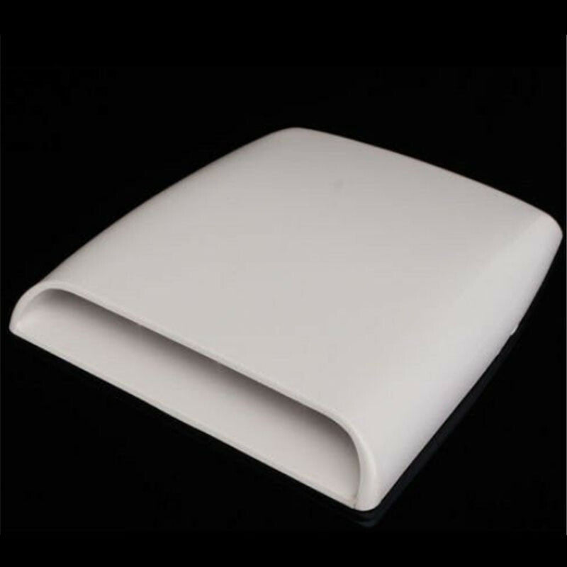 White ABS airflow intake hood, ventilator cap, decorative cover - universal