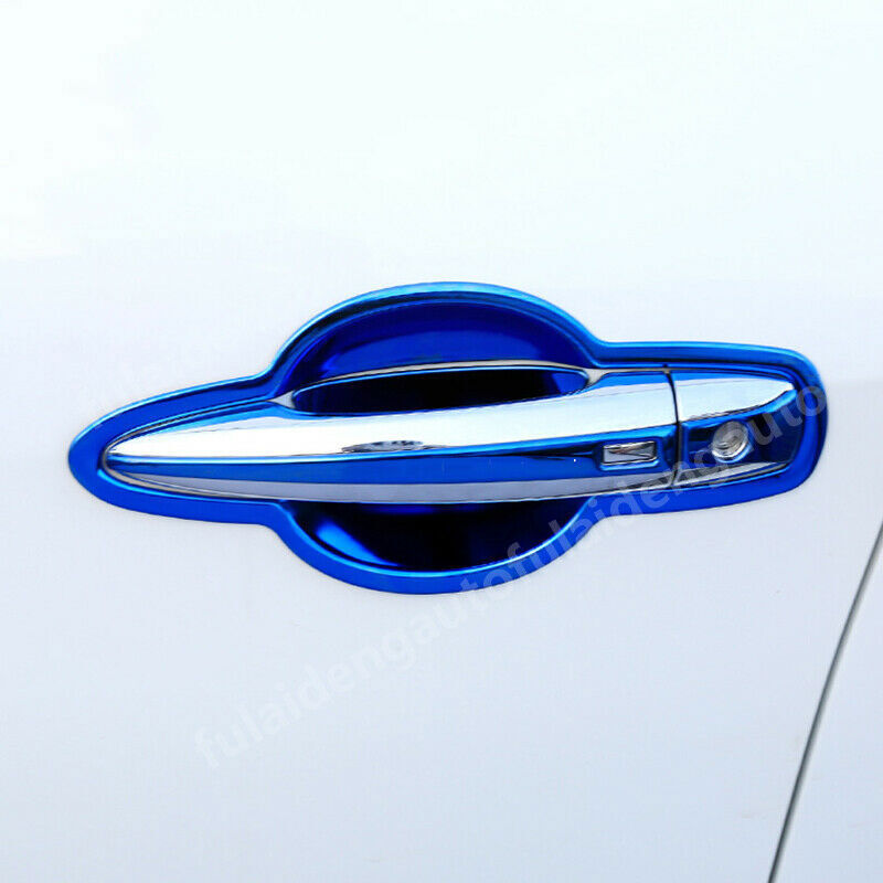 16P for Nissan Altima 2019-2022 Blue titanium outer door handle+bowl cover trim