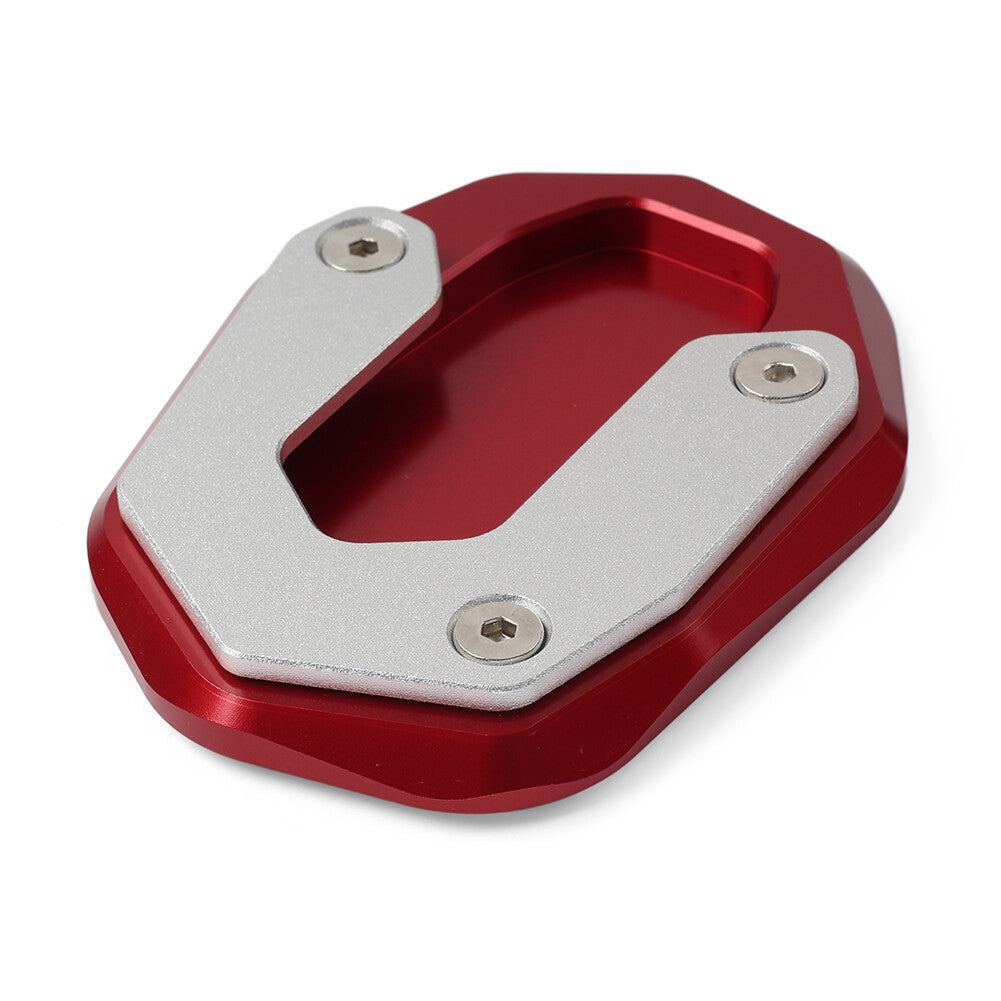 Kickstand Foot Side Stand Plate Extension Pad for Ducati Scrambler 800 14-18 red