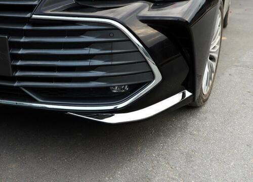 for Toyota for Avalon 2019-2022 Chrome Steel Front Bumper Side Lower Strip Guard 2x