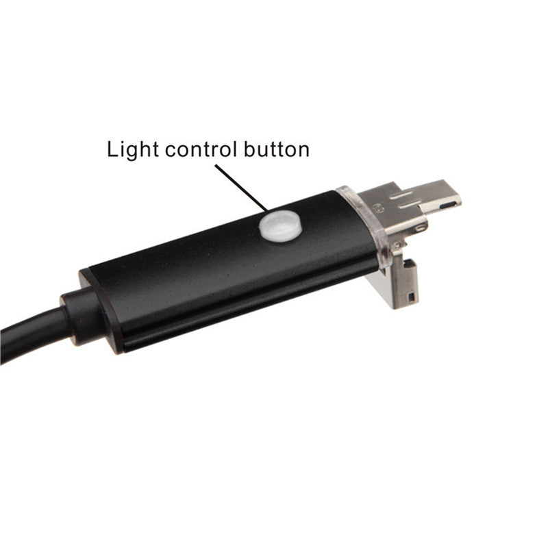 AUTO 2in1 Endoscope Android USB Inspection Camera 8MM Borescope Night USE