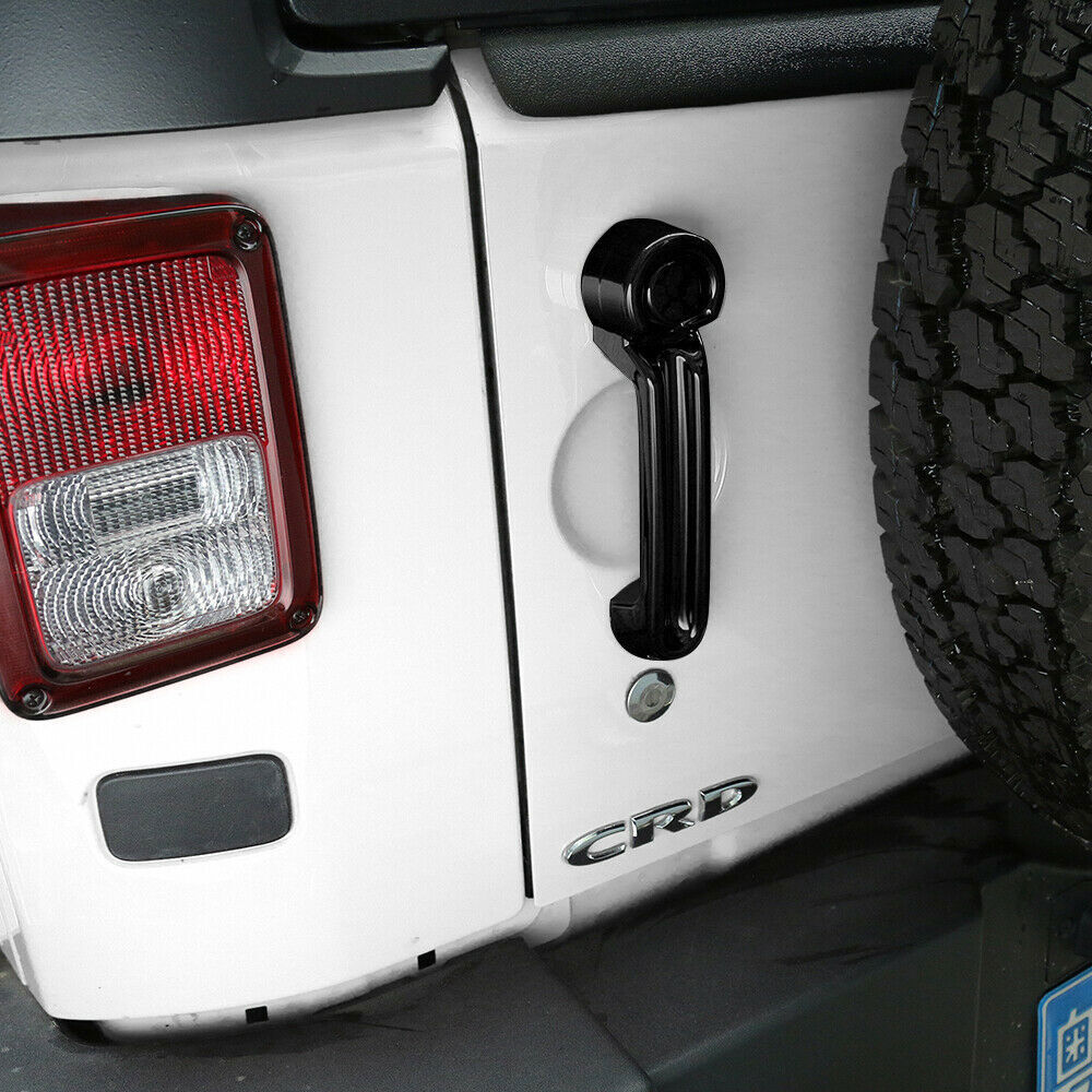10P Black Exterior Door Handle Tailgate Cover Trim for JEEP for Wrangler JK 2007-18