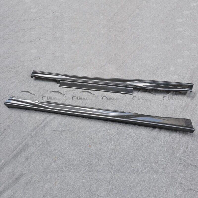 Carbon fiber is suitable for Nissan GTR R35 TS style side skirts with extended lip aprons boilers.