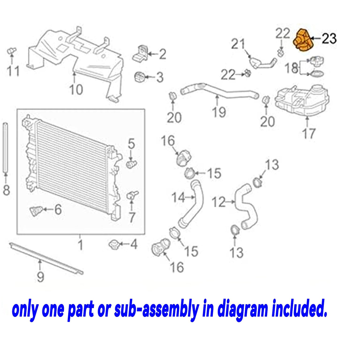 Water Outlet Hose Connector for Chevrolet for Cruze Sonic Trax for Buick Encore 55354565