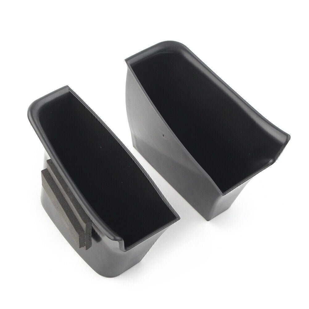 Car Rear Door Handle Armrest Storage Box Tray Bin Kit for Audi Q7 2016-2018 2PCS
