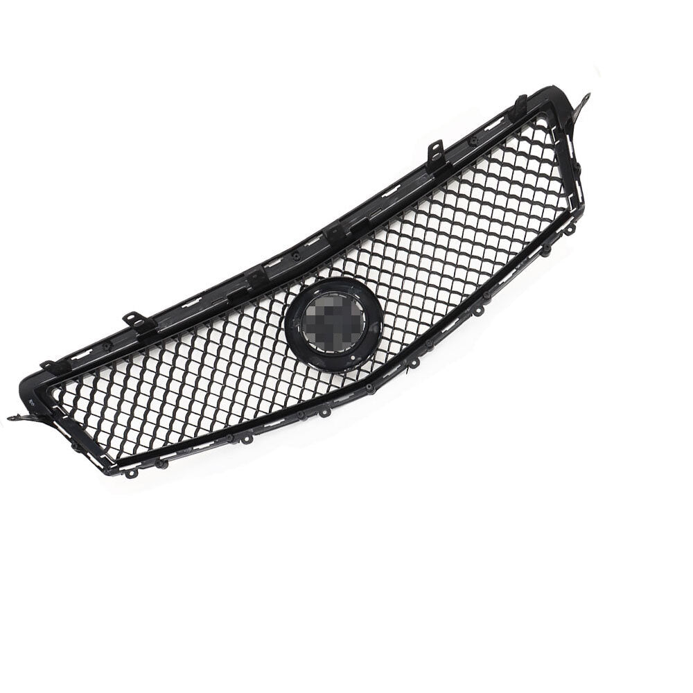 Suitable for 2013-2014 for Cadillac ATS front bumper grille with honeycomb mesh in black. n