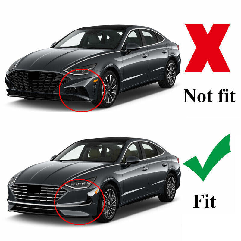 for Hyundai Sonata 2020-2023 Carbon Fiber Front Bumper Strip Guard cover Trim