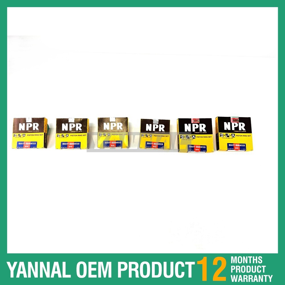 C7.1 piston rings, one set, suitable for Cat diesel engine parts.
