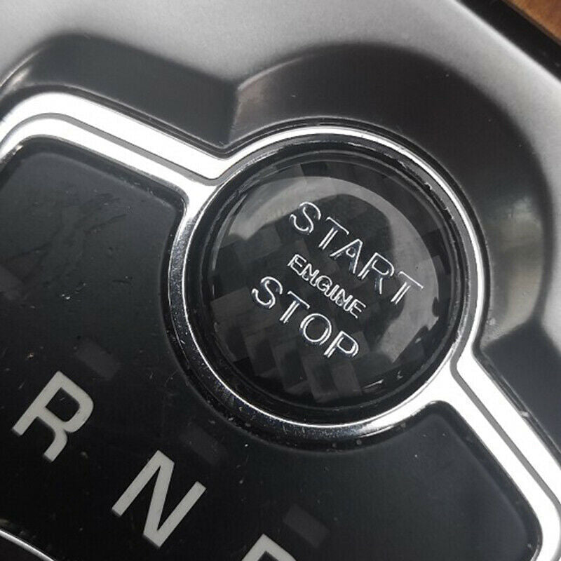 for Jaguar XF 12-2015 Carbon Start Button Ignition Overlay Repair Sticker Trim