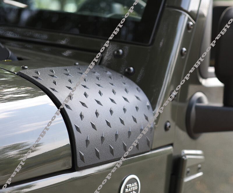 for Jeep for Wrangler JK 2007-2017 Front Engine Hood Cover A-Pillar Guards Protector