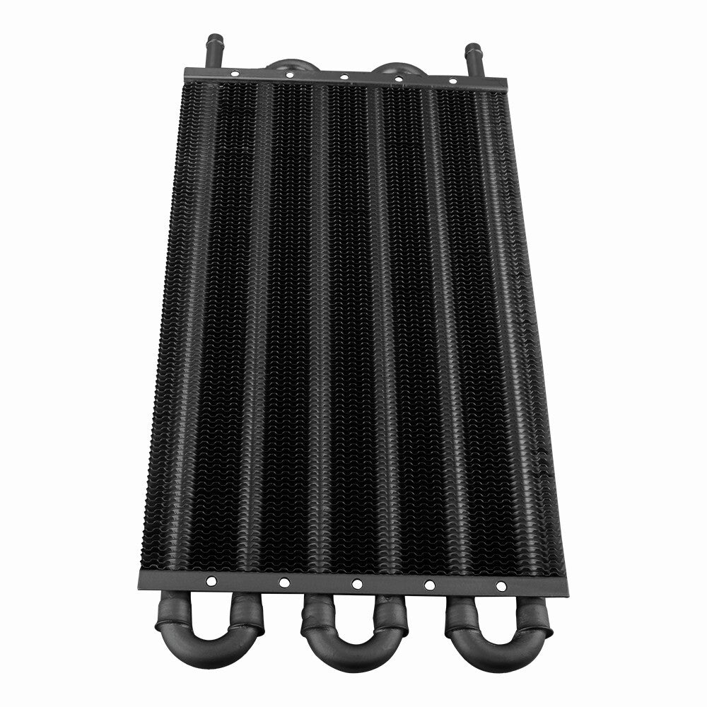 6 Row Aluminum Remote Transmission Oil Cooler Auto-Manual Radiator Converter Q