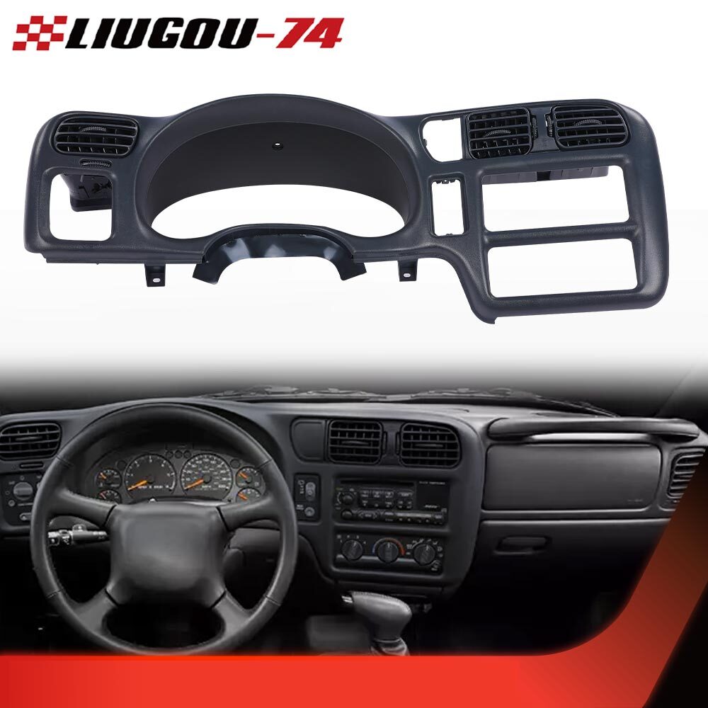 Fits 1998 1999 - 2004 Blazer Jimmy Sonoma S10 Bravada Dash Trim Border Dark Grey - v