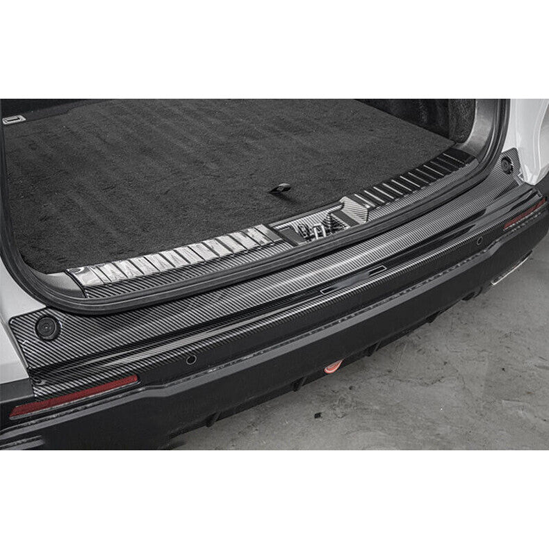 for Honda CR-V 2023-2024Carbon Fiber Rear Bumper Protector Trim Trunk Sill Guard
