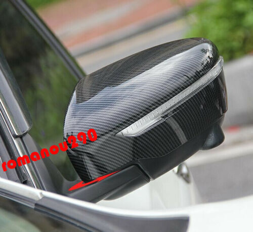 Replace for Nissan Rogue Sport 2017-2021 Carbon Fiber Look Rear view Mirror Trim