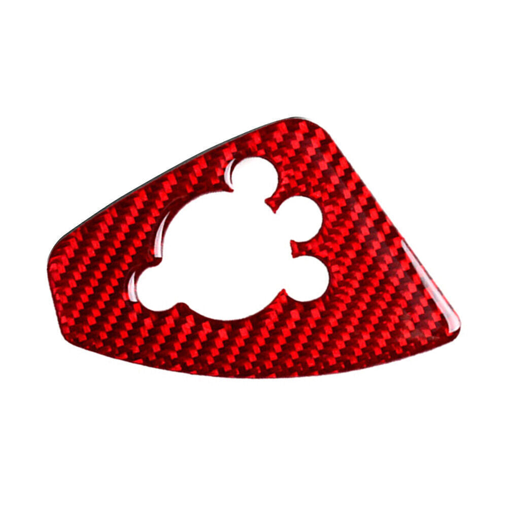 Interior Door Lock Button Cover Trim Carbon Fiber for Audi TT TTRS 2008-14 RED