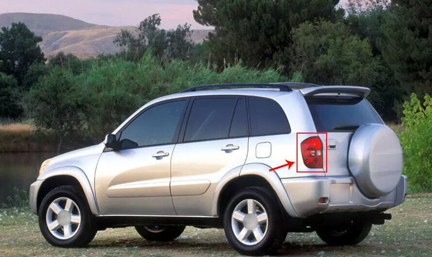 for Toyota RAV4 SUV 2001-03 Chrome ABS Rear Tail Light Lamp Cover Frame Trim 2x