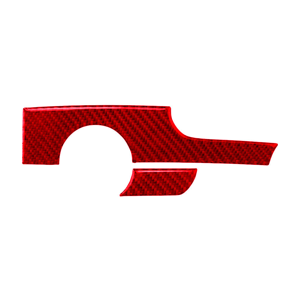 Red Carbon Fiber Center Control Button Trim TypeB For COBALT 2005-2010 v