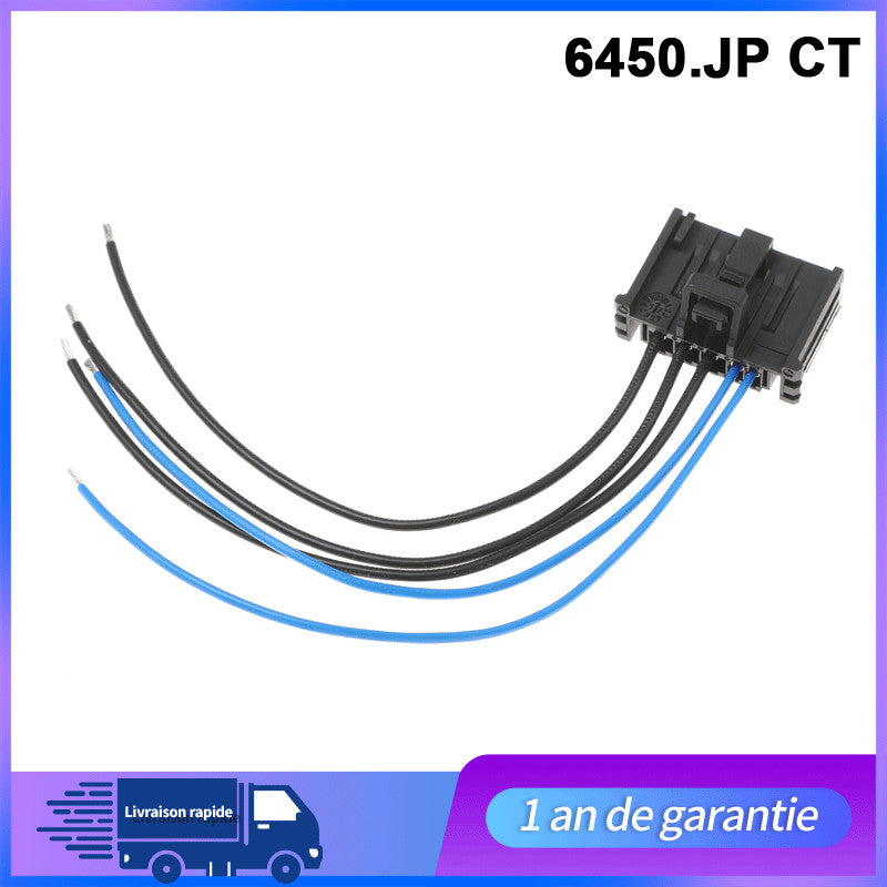 Prise pour resistance de chauffage compatible C3 Xsara Picasso 206 307 = 6450JP