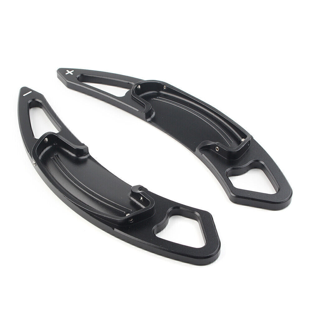 2x Car Alu Black Paddle Shifters Extensions Trim for Honda Accord 2013-2019