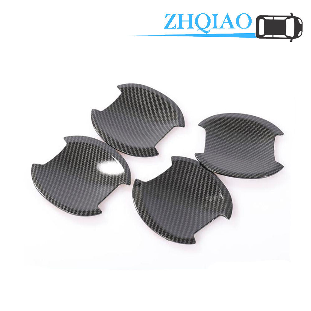 Carbon Fiber Side Door Handle Bowl Cup Cover Trim Fits for Honda Accord 2003-2007