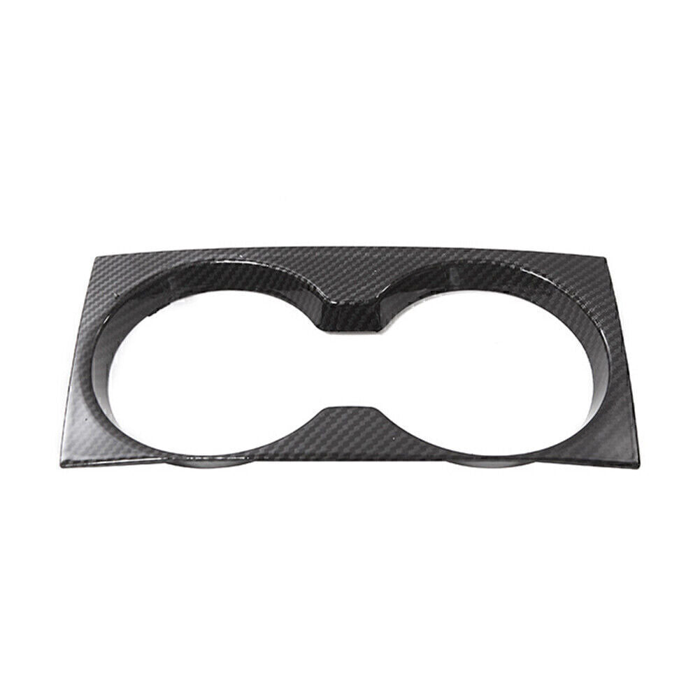 Carbon Fiber Central Console Water Cup Cover Trim for Mazda 3 Axela 2020-2021
