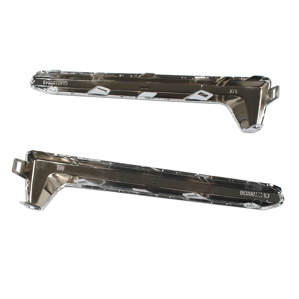Pair Front Plastic Left Right Bumper Cover Molding Fit for Subaru for Forester 17-18