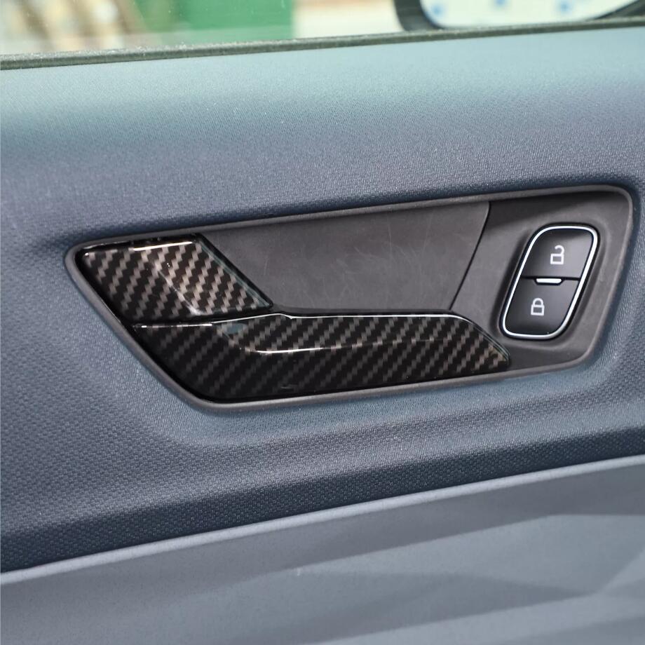 Accessories Carbon Car Inner Door Handle Trim Strips For Maverick 2022-2024 v