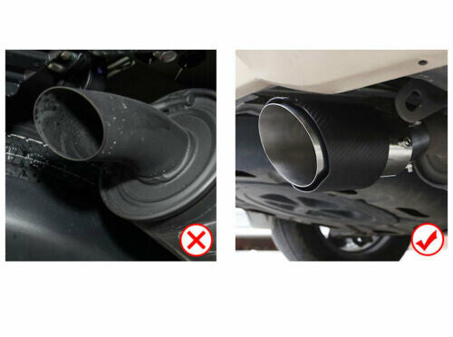 for Toyota Highlander 2020-2023 Carbon Fiber Exhaust Pipe Muffler Tip Tail Pipe