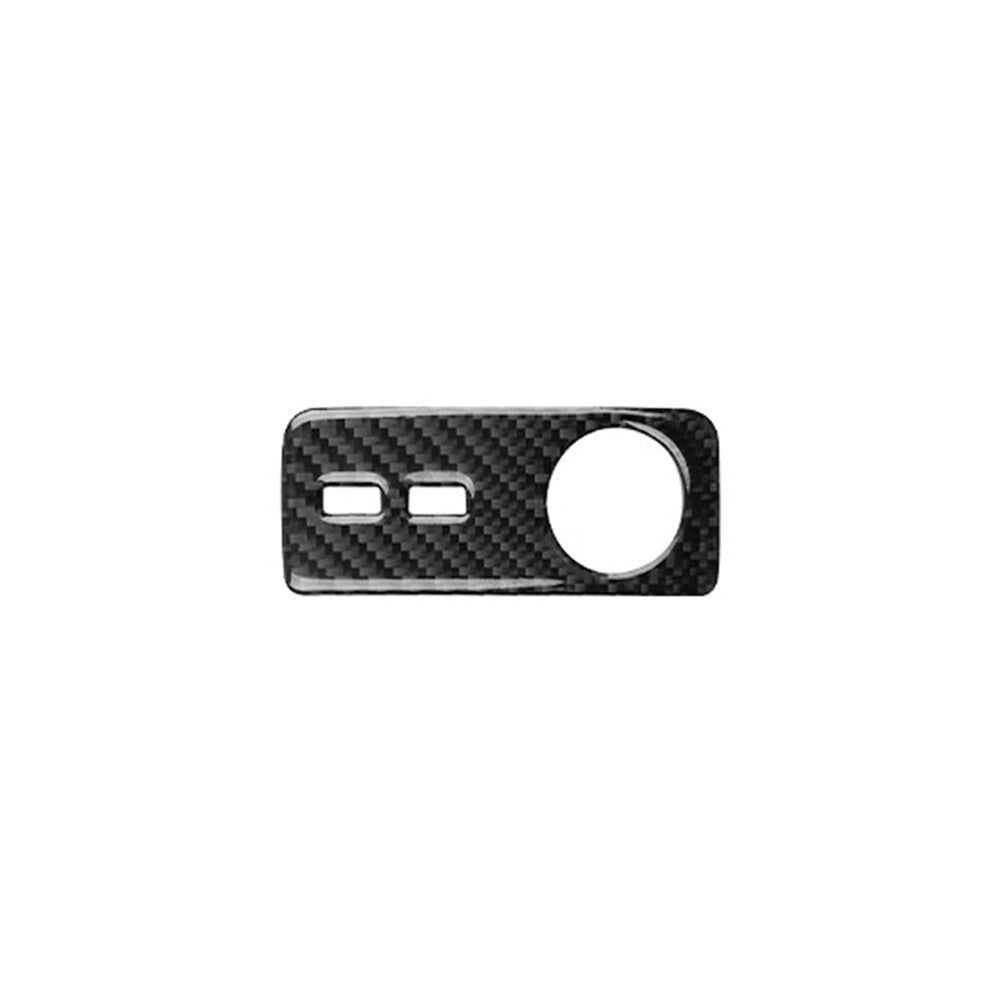 for Audi Q5 2018-2021 Carbon Fiber Interior Rear Cigarette Lighter Cover Trim