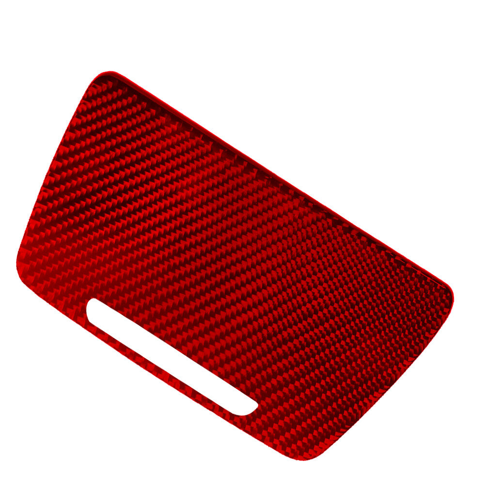 Red carbon fiber inner ashtray trim for BMW 5 Series F10 2011-2017
