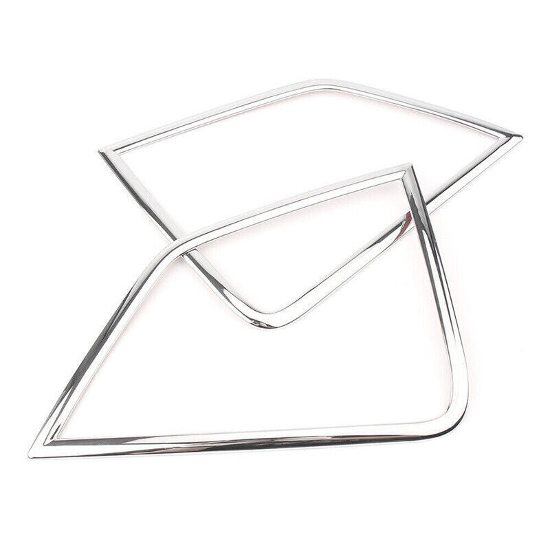 Chrome 2X Front Fog Lamp Light Cover Trim for Mitsubishi Eclipse Cross 2018-2022
