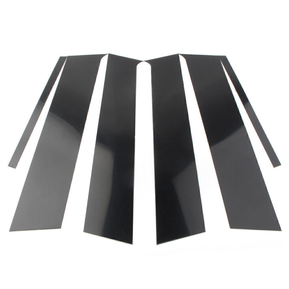 Pillar Posts Door Trim for Mitsubishi Lancer Sedan 2008-2016 2017 Black 6PCs/Set