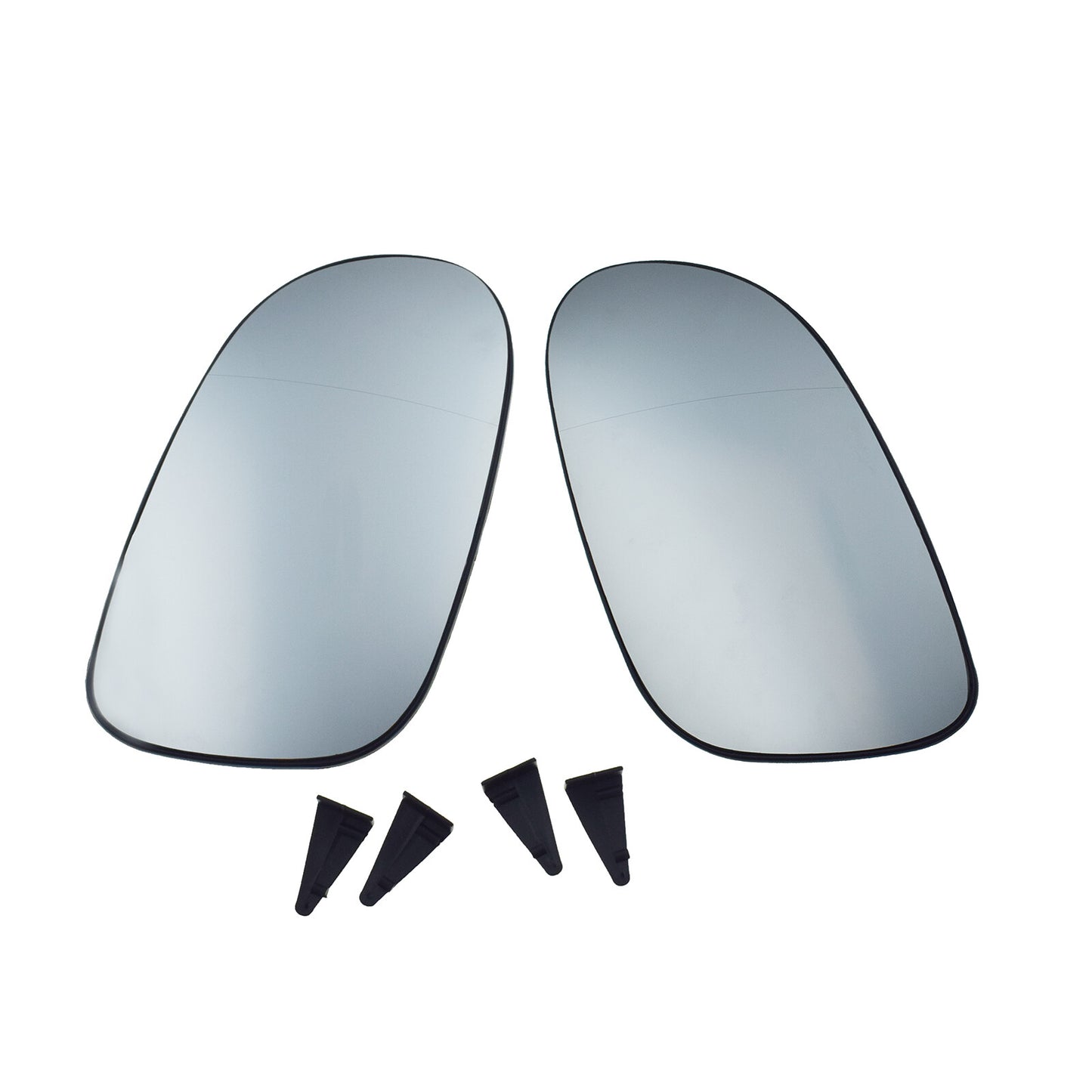2Pcs Left Right Side Mirror Glass Heated W/ Backing for Mercedes-Benz CLK55