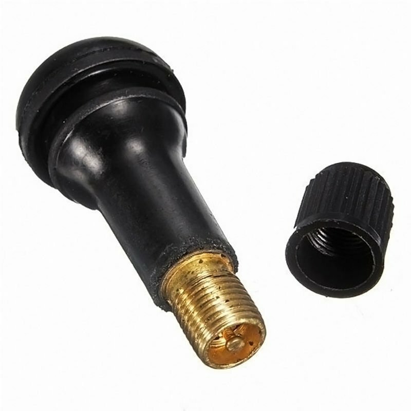 LOT 25 TR 413 Snap-In Rubber Tire Valve Stems Short Most Popular Valve Black