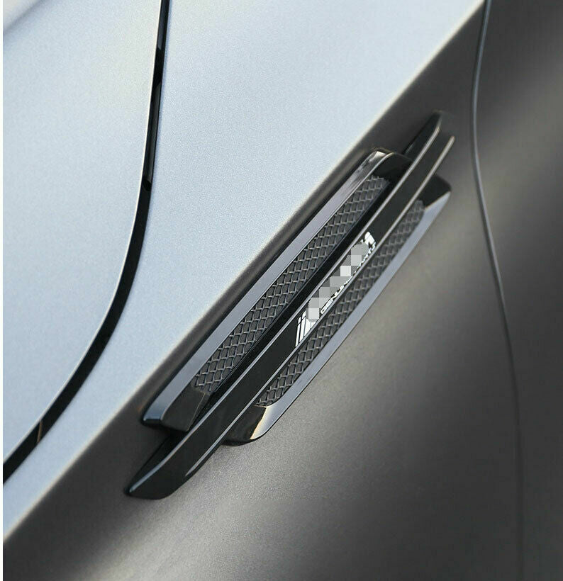 Black ABS Side Vent Fender Flank Cover Trim for Honda Accord 10th 2018 19-22